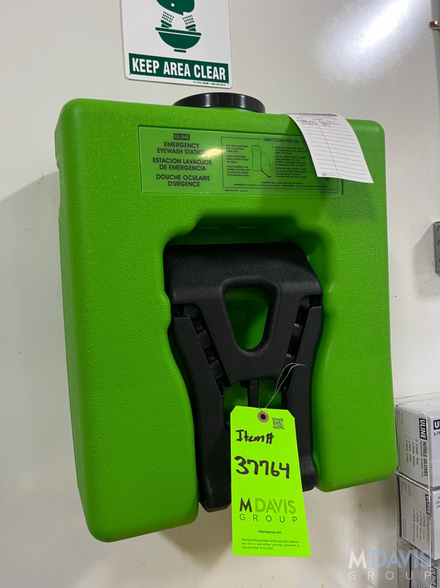 ULINE EMERGENCY EYEWASH STATION - Image 3 of 4