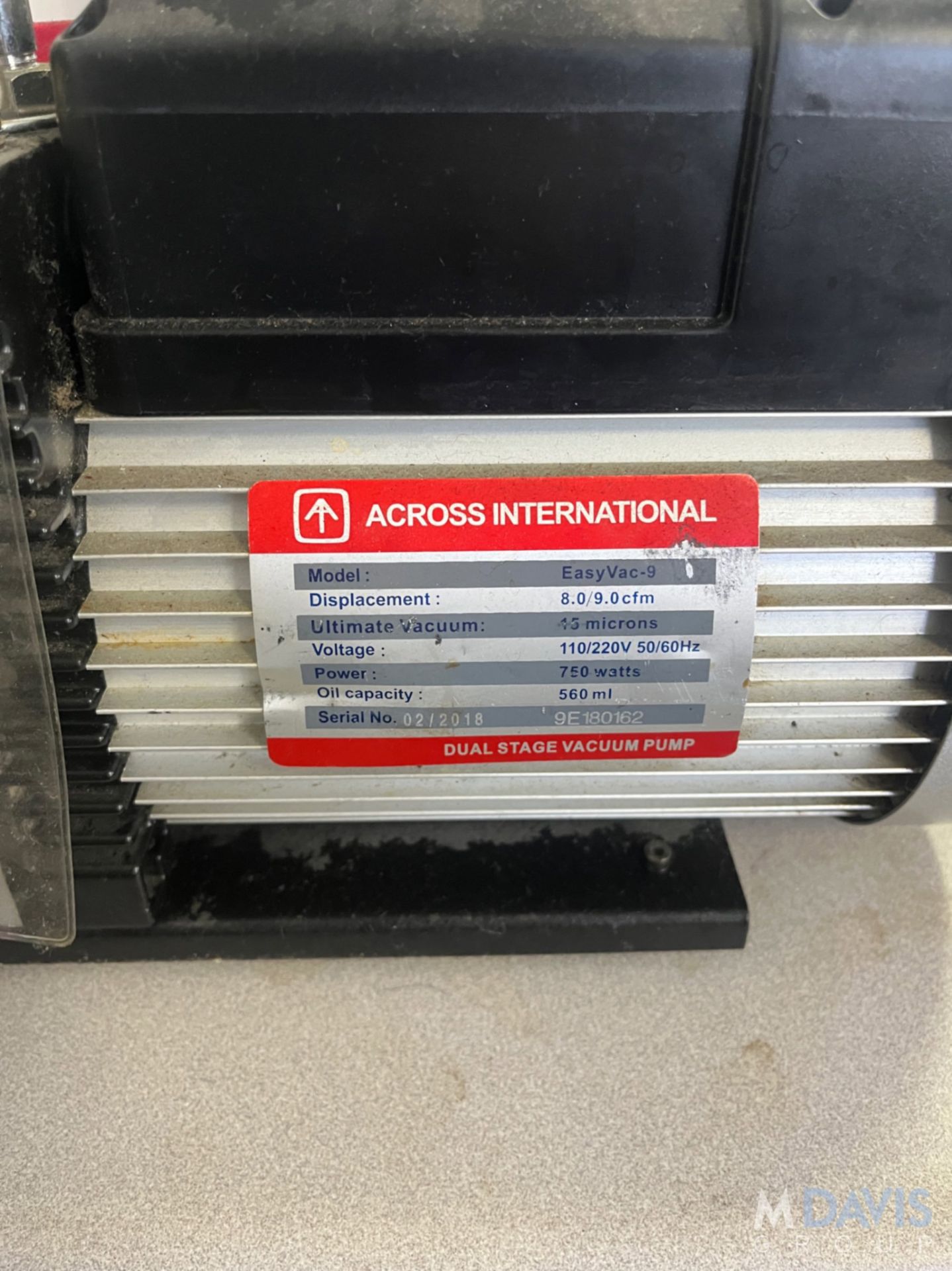 ACROSS INTERNATIONAL DUAL STAGE VACUUM - Image 3 of 6