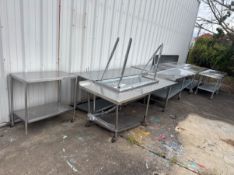 Lot of (9) S/S Tables