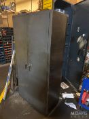 LOT INCLUDES (2) DOUBLE DOOR STORAGE CABINETS & (2) OTHER STORAGE CABINETS