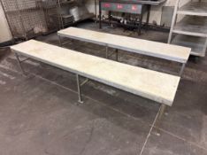 (2) CUTTING BOARD TOP BENCHES