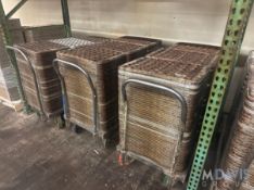 (3) CARTS OF 6X5 ROUND MOLD PANS