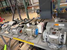 (4) 3-WAY 2-IN PHEUMATIC BALL VALVE