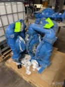 (3) SANDPIPER DIAPHRAGM PUMPS