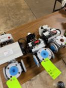 (3) 1.5 IN 3-WAY PNEUMATIC ACTUATOR VALVES