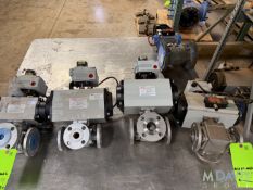 (4) 3-WAY PNEUMATIC BALL VALVES