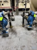 (2) SANDPIPER DIAPHRAGM PUMPS