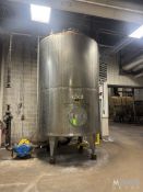 BUHLER APROX. 3,500 GAL. S/S VERTICAL JACKETED TANK