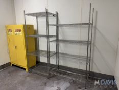 (2) 4-WIRE SHELVING UNITS