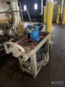 DIAPHRAGM PUMP ON PLASTIC PUSH CART