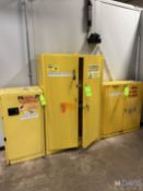 (3) FLAMMABLE STORAGE CABINETS (LOCATED IN PARTS ROOM 1ST FLOOR - HAZLE TOWNSHIP, PA) (RIGGING, LOAD