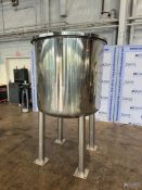 S/S APROX. 200 GAL. S/S VERTICAL TANK