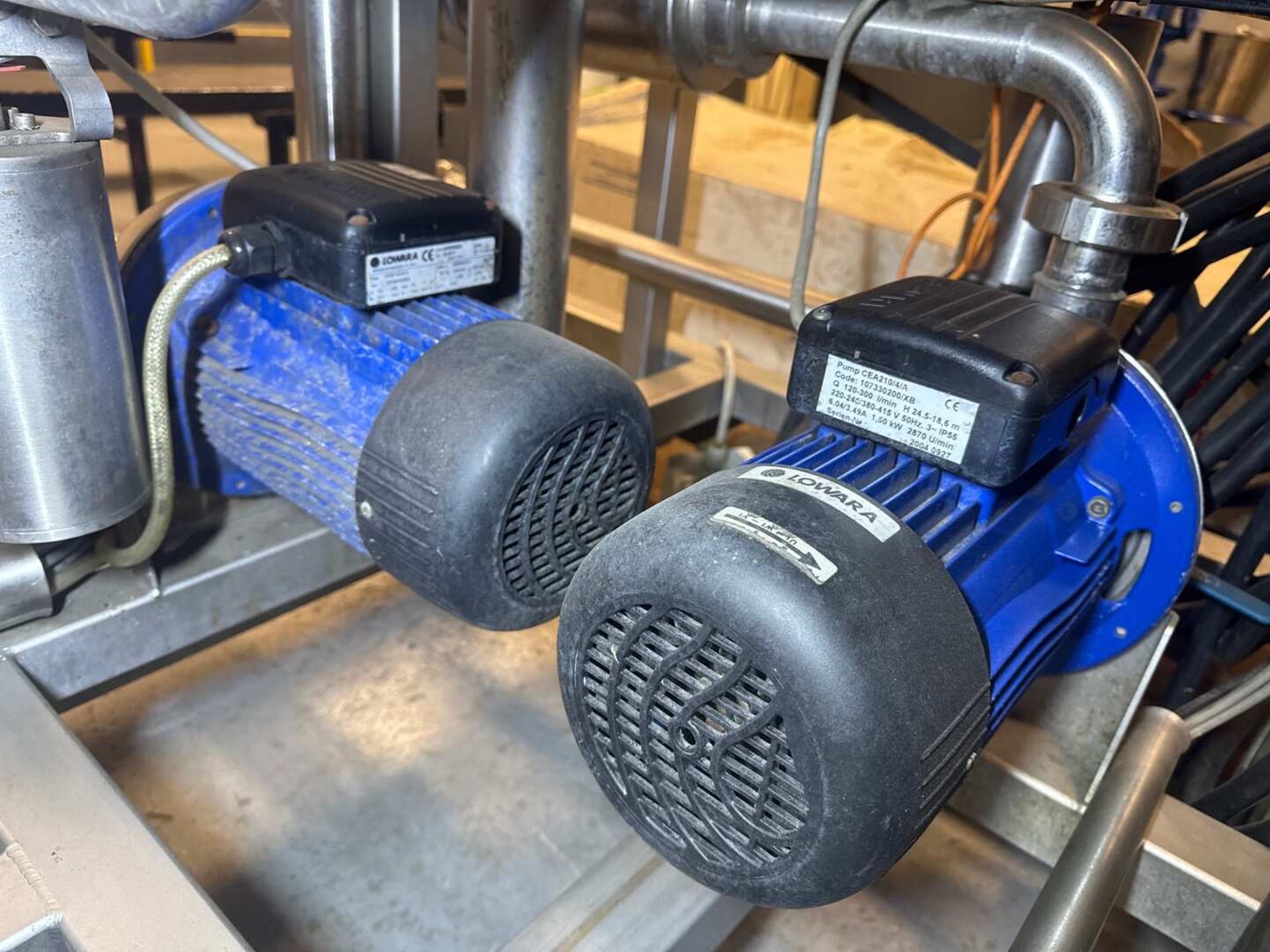 PALL S/S Filtration Skid, Model 3X400V+PE/50HZ, S/N 043623, with (4) 44" H x 5" W Filters, Aprox. - Image 14 of 18