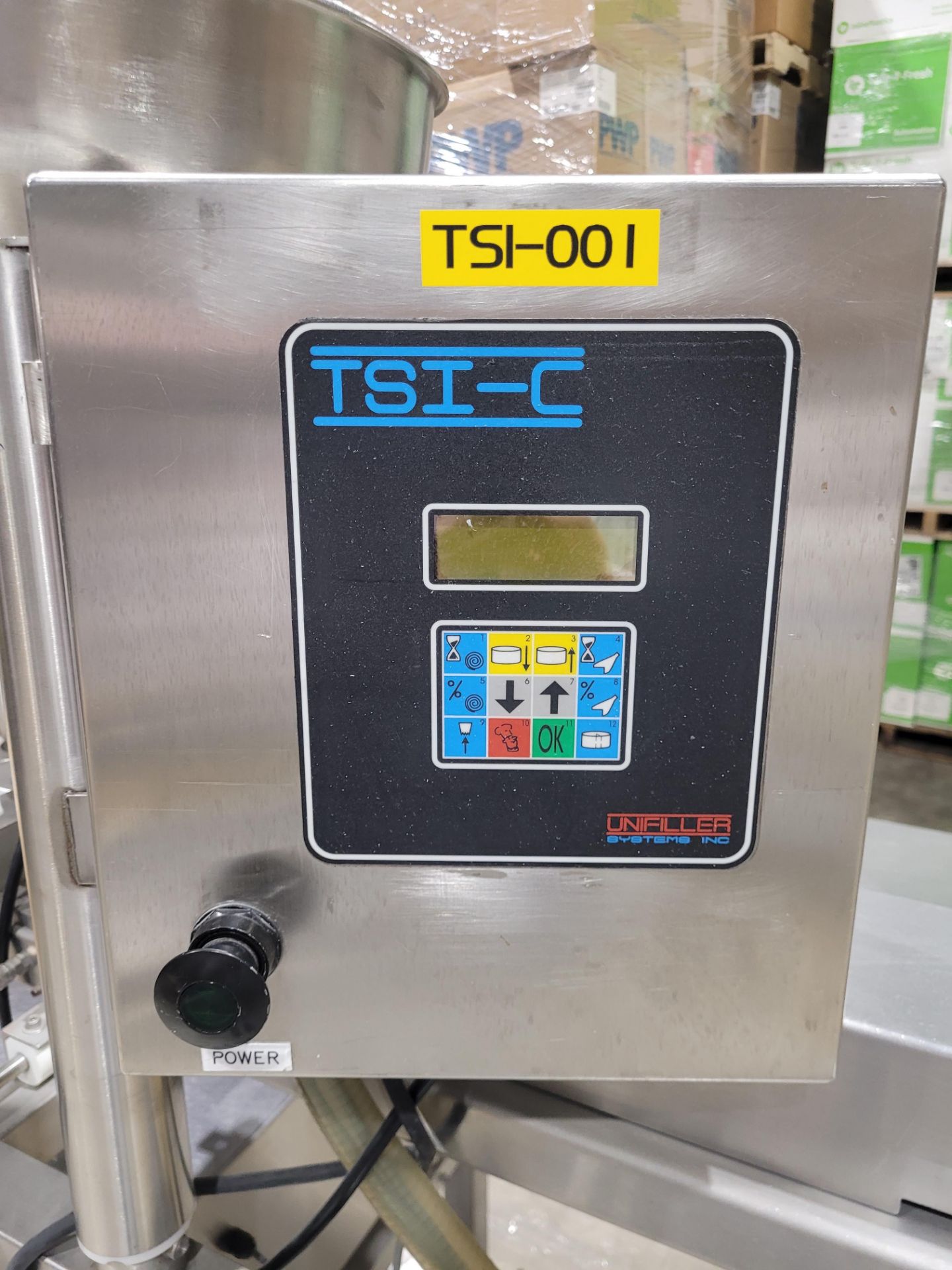 UniFiller Systems TSI-C Filler with Control Panel, Mounted on Portable Base (Palletizing & Loading - Image 2 of 6