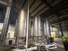 Krones 4,095 Gal. Tank, S/N 27 8727, Aprox. 8'4