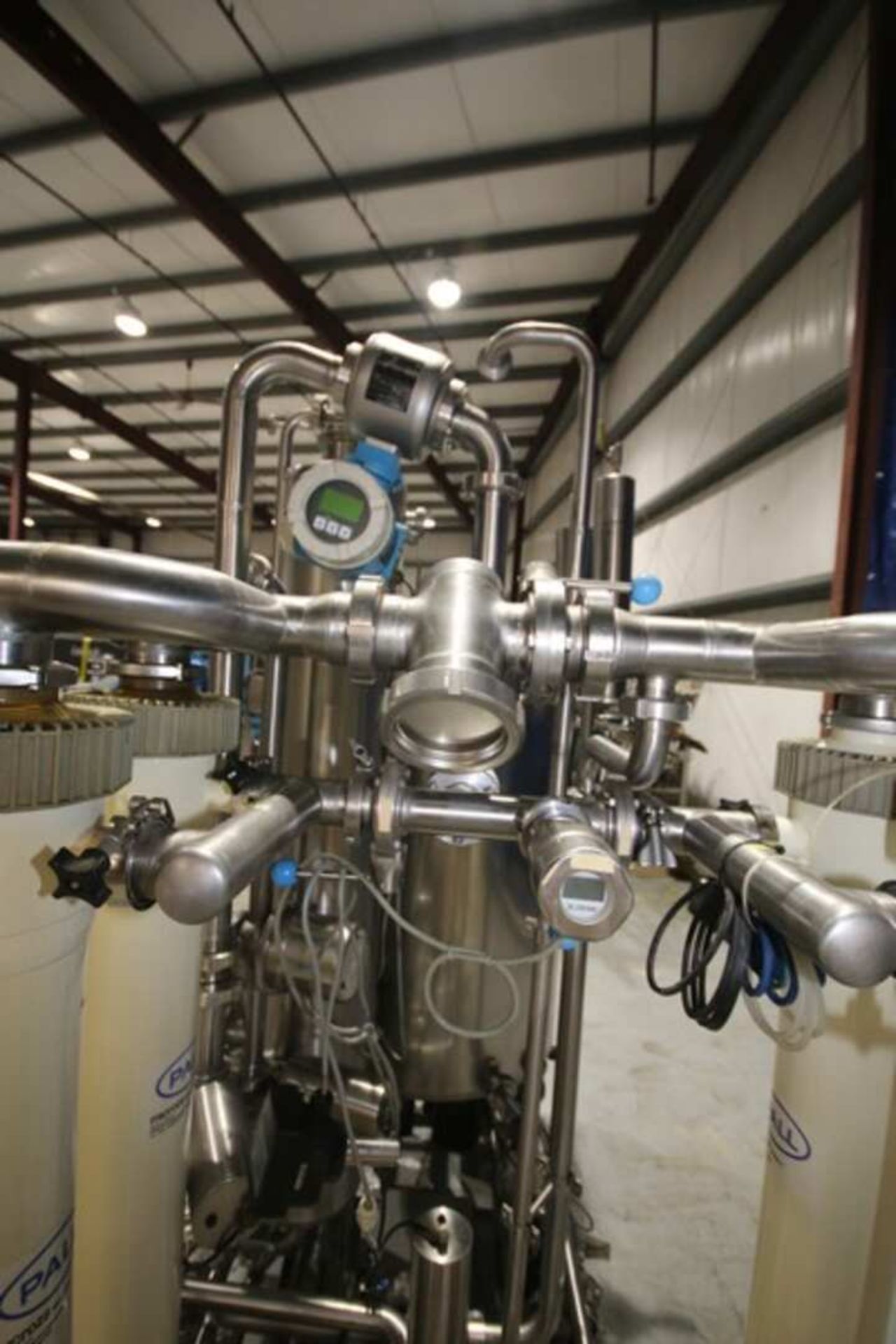 PALL S/S Filtration Skid, Model 3X400V+PE/50HZ, S/N 043623, with (4) 44" H x 5" W Filters, Aprox. - Image 4 of 18
