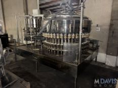 FOGG 46-HEAD S/S ROTARY FILLER INCLUDES 20-HEAD ROTARY CAPPING STATION, MOUNTED ON S/S FRAME (