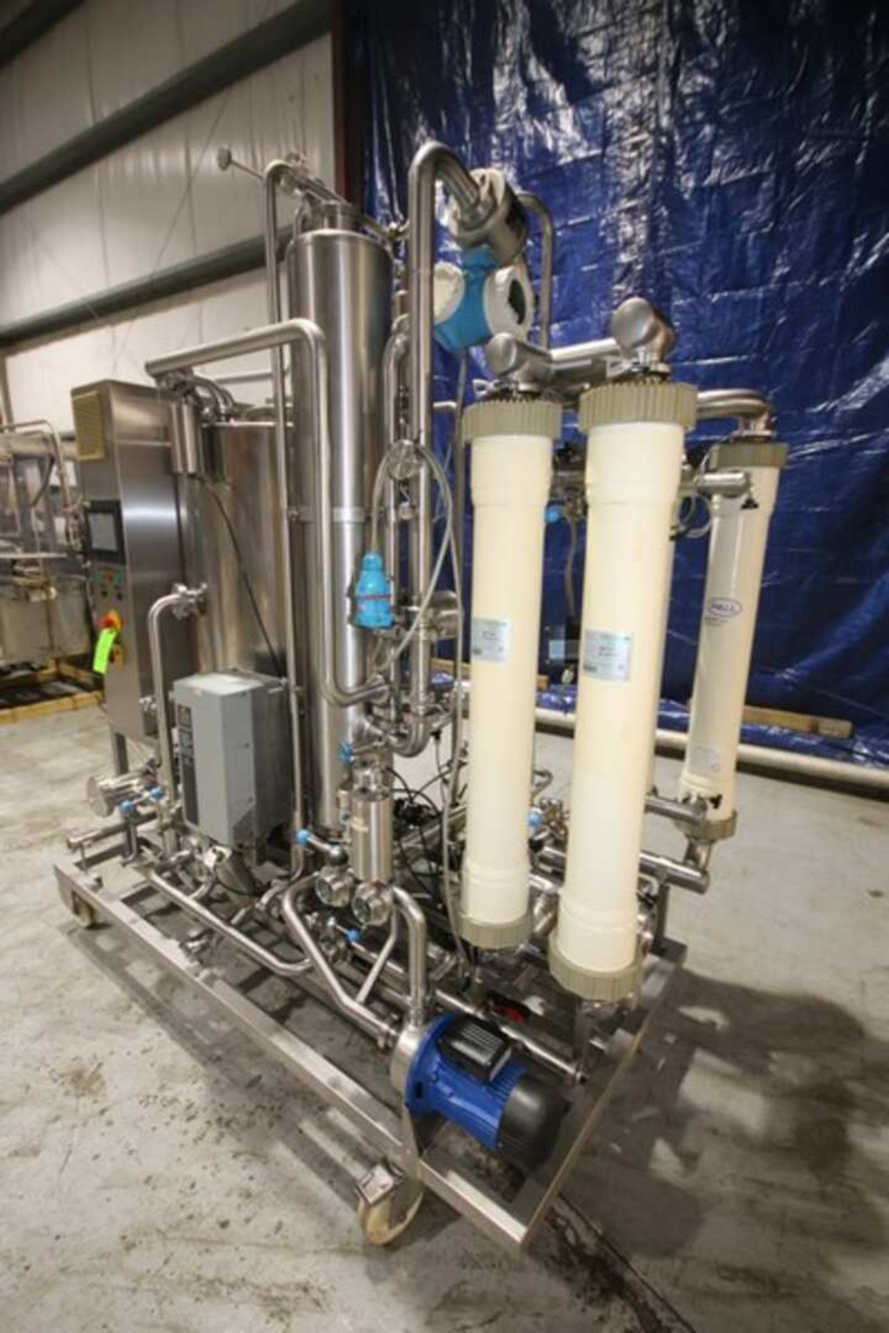 PALL S/S Filtration Skid, Model 3X400V+PE/50HZ, S/N 043623, with (4) 44" H x 5" W Filters, Aprox. - Image 3 of 18