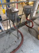 (2) S/S CONE BOTTOM RESIN HOPPERS