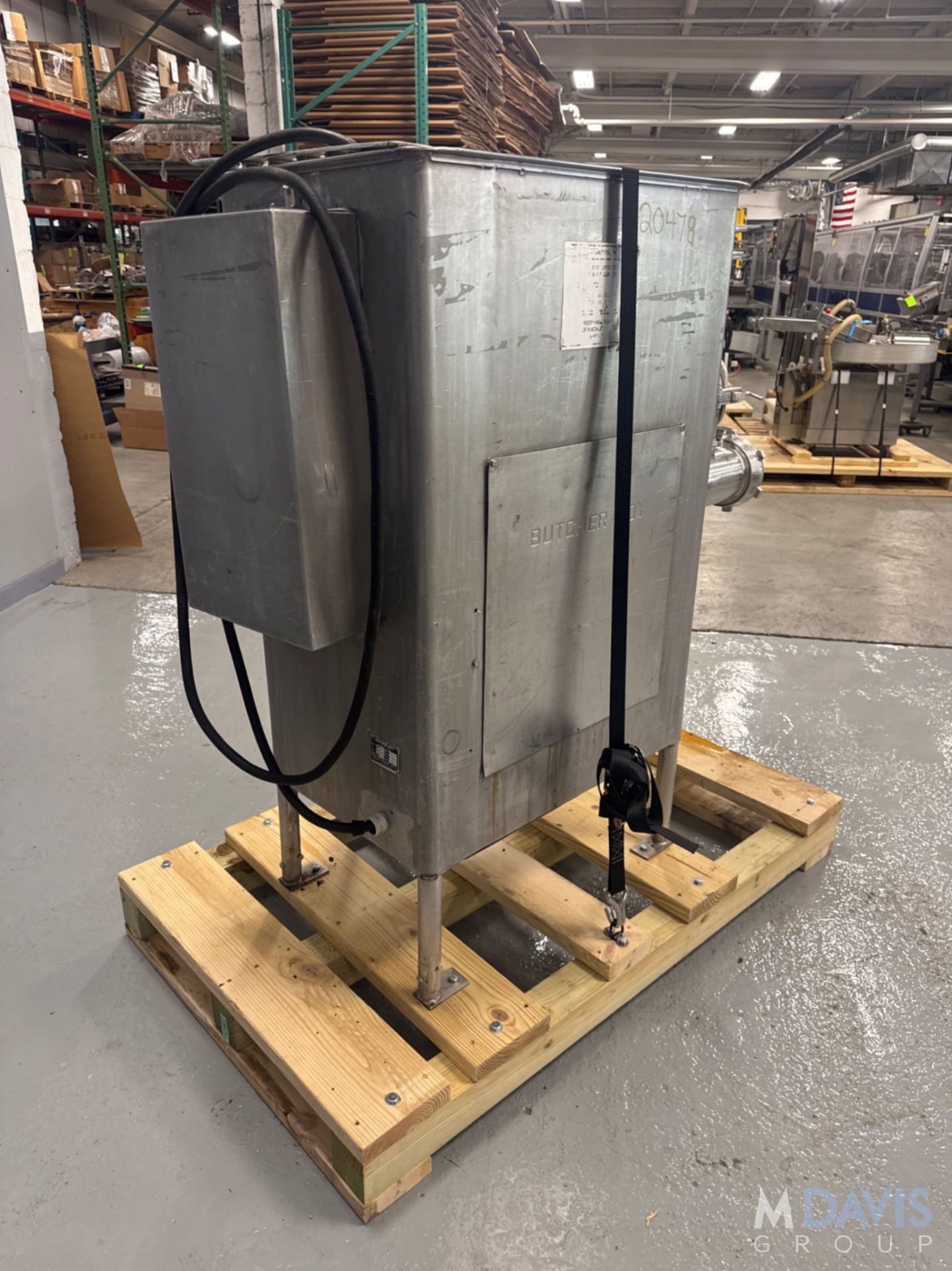 Butcher Boy S/S Meat Grinder, Model AU52.F, SN 483, 15 hp, 460V, (Note: Machine is Professionally - Image 3 of 10