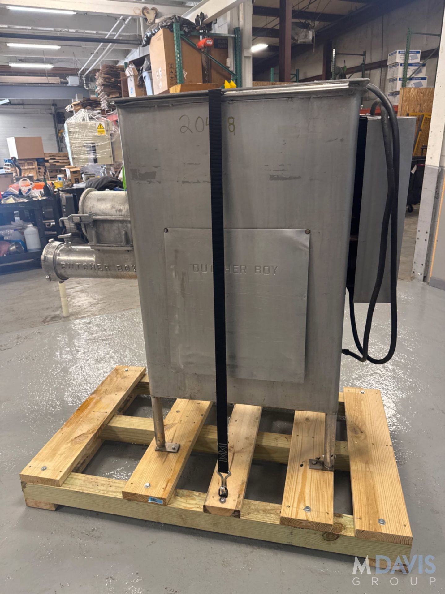Butcher Boy S/S Meat Grinder, Model AU52.F, SN 483, 15 hp, 460V, (Note: Machine is Professionally - Image 5 of 10