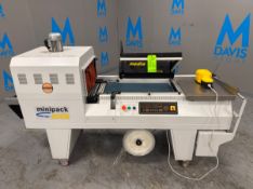 MINIPACK MEDIA MATIC L-BAR SEALER / SHRINK TUNNEL, MODEL MEDIA, S/N 1905788, 2019 MFG, WITH 17 3/4 W