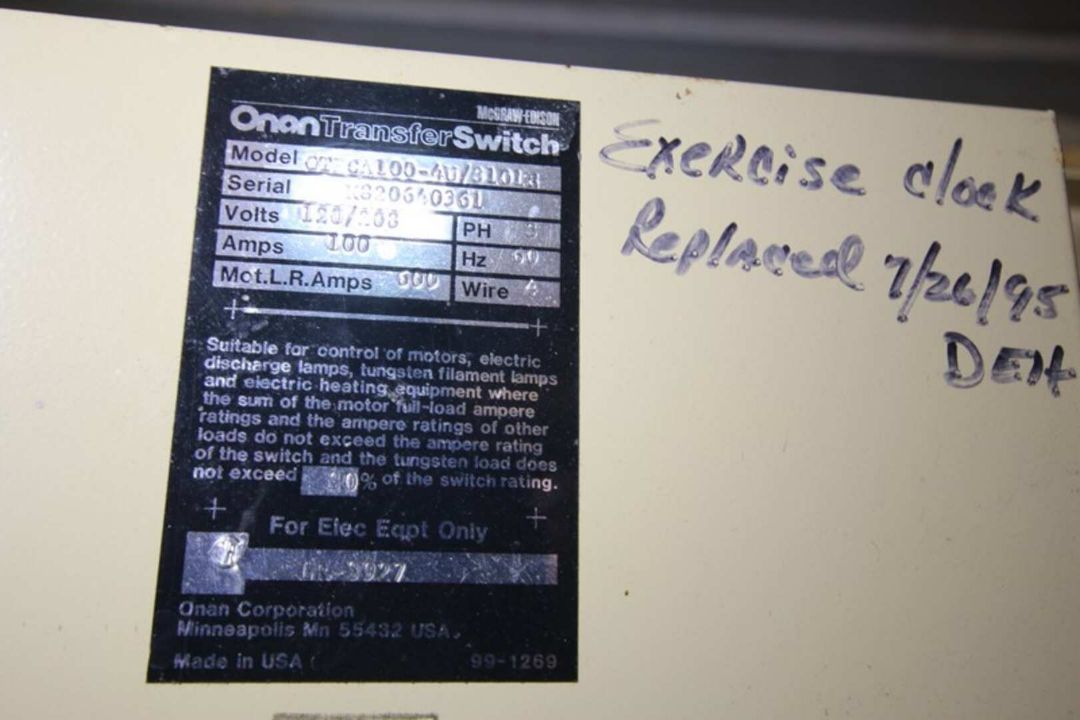 Onan 20 Standby Generator Set, Model 20.OES-15R/2571B, SN H830672409, with Ford 4 Cylinder 2.3 L - Image 16 of 17