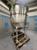 GROEN APROX. 500 GALLON 316L S/S KETTLE, MODEL N-300 SP, S/N 125382, (NOTE; TANK HAD AN EXTENSION