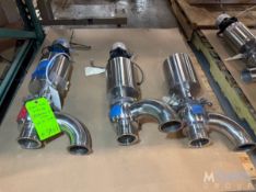 (3) Pentair / Sudmo 3 S/S Air Valves, Clamp Type (2) with Intellitop 2.0 Control Tops, (INV. #39111)