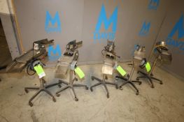(5) Key S/S Portable Tablet Dedusters, SN TD101-991685, TD101-2020424, TD101-94356-2, TD-904292-2 (