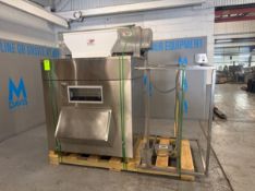 MAJA S/S HIGH CAPACITY FLAKE ICE MACHINE, MODEL RVH3000, SN 1- 49237, 460V, WITH S/S STAND (INV. #