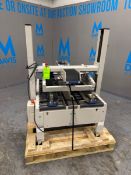 INTERPACK TOP & BOTTOM ADJUSTABLE CASE SEALER, MODEL USA2024-SB, S/N TM 094 18D 027, 2024 MFG, 115V,