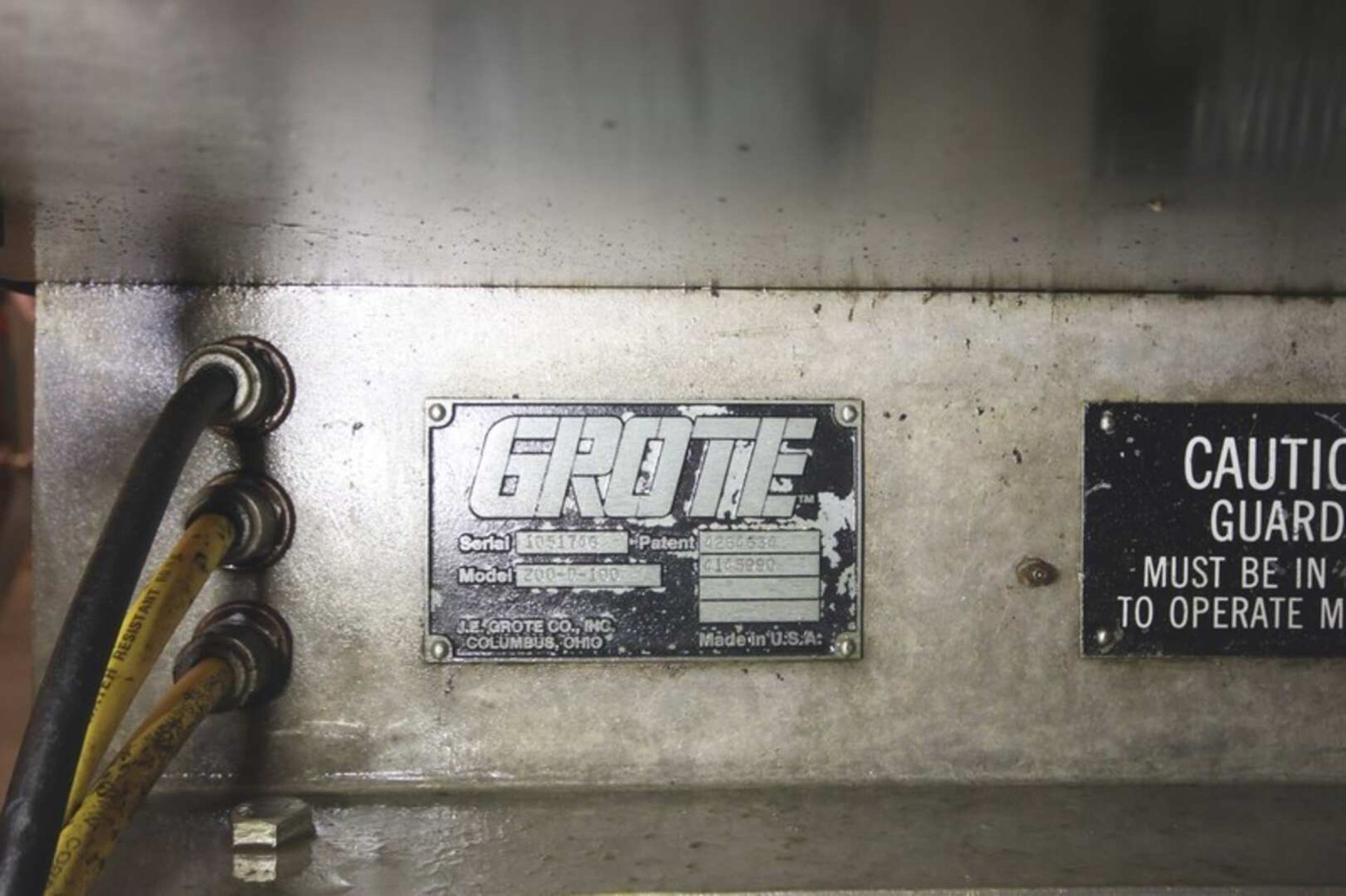 Grote Commercial Hydraulic C/C Cheese Shredder, Model 200-D-100, SN 1051746 (INV#81441) (Located @ - Image 2 of 6