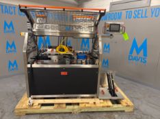 KEYMAC AUTOMATIC TRAY SLEEVER, MACH. #K101F, S/N 5259, WITH CONTROLS WITH ALLEN BRADLEY MICRO