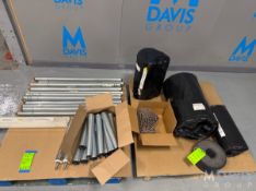 (2) Pallets of Assorted New Conveyor Parts, Includes Rolls of 4, 19, 20 & 25 Rubber Belts, Roll of 4