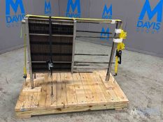 ALFA LAVAL S/S PLATE PRESS, TYPE M6 MFMC, S/N 30105-56727, APROX. 155 PLATES, 2 CT CONNECTIONS,