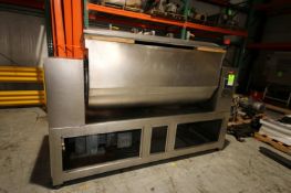 Helper Food Machinery 31 W X 70 L x 34 D S/S Paddle Mixer, Model ZKHM-600B, SN 1102, with 17/26 KW