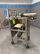 GMC S/S Cheese Block Cutter, Type TU Way, Pneumatic, on Wheels, with Spare Blade,(EE #19276) (