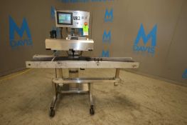 Urania Engineering 27 L Bag Sealer, Model 3500, SN 0607043535, with 9.5 W x 70 L Conveyor, Digital