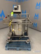 Aprox. 50 Gal. Portable Cone Bottom S/S Mix Tank with Lid & Cole Palmer 1/2 hp Mixer, Model 50009-