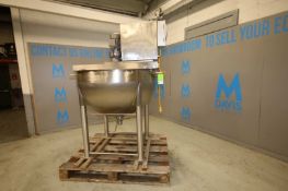 Lee 200 Gallon S/S Kettle, SN B5607A, with Agitator with Drive Motor, Top Mounted Control Box with
