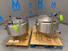 (2) S/S Balance Tanks, Approx. 40 Gal. @ 30 W x 13 D, with Lids, (INV. #37605)(LOCATED @ MDG
