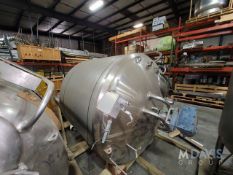 APV 1,000 Gal. Steam Jacketed Scrape Surface Cone Bottom Processor, 304 S/S Tank, 75 psi Steam/Hot