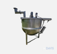 Lee Industries 500 Gal. Kettle, Scrape Surface Mixer with Blending, Agitator Off Center, 90 psi