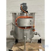 Goodway Slurry Mixer With Agitator, 175 Liter capacity, Jacketed, Stainless steel construction,