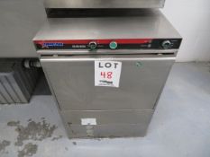 OMCAN commercial dishwasher #CD-GR-0500 approx. 23"w x 24"d x 32"h