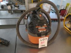 RIDGID 4 gallon vacuum 5.0 HP