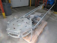 Dry cleaning up and down conveyor system approx. 29"w x 20 or 30 ft long