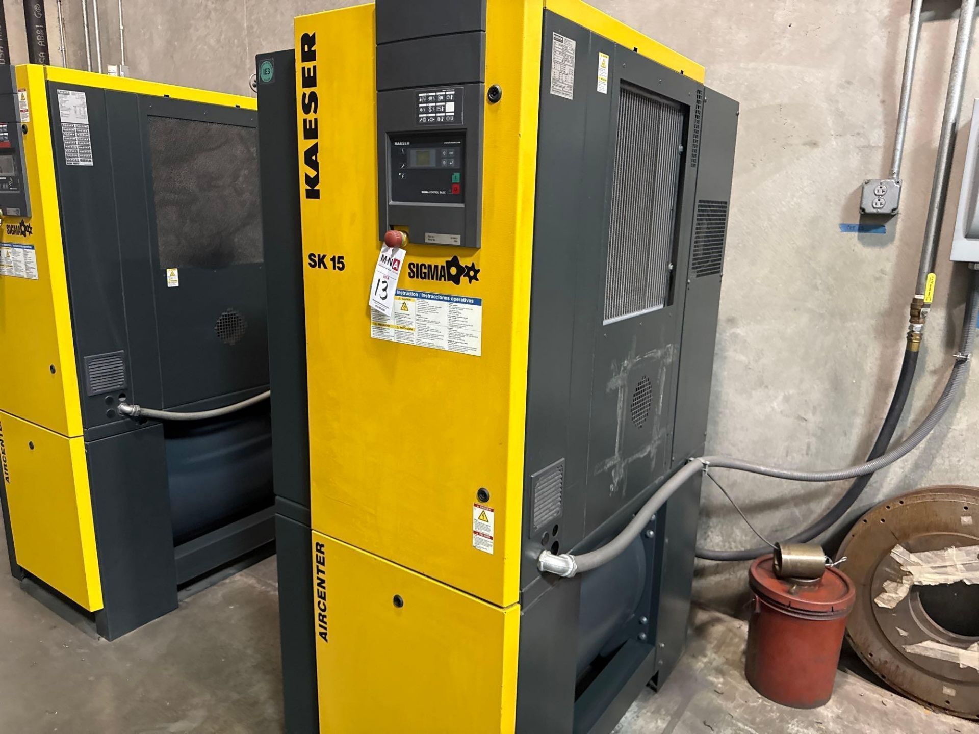 15HP Kaeser SK-15 Air Center Rotary Screw Air Compressor, New 2014 - Image 7 of 8