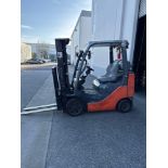 5,000lb Toyota 8FGCU25 Forklift, LPG, Cushion Tire, Triple Mast, 8221 Hrs. *Late Delivery*